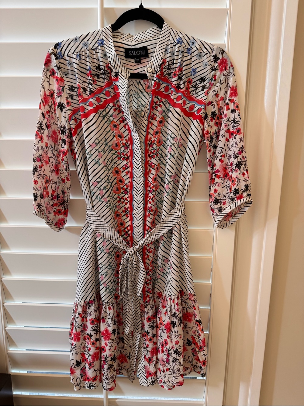 SALONI silk dress